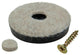 Mack 1048779 - versterkte vilt + schroef bruin ø 40 mm 4 st pcs | 6 stuks