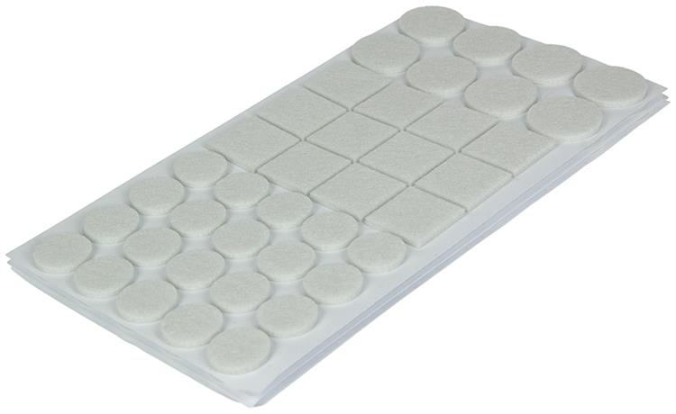 Afbeelding laden in galerijviewer, Mack 1048761 - assortiment zelfklevend vilt wit | 12 stuks
