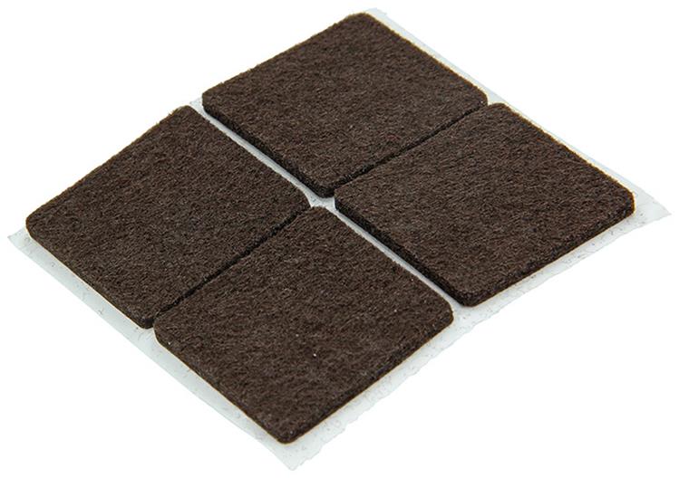 Afbeelding laden in galerijviewer, Mack 1048766 - super-vilt zelfklevend bruin 34 x 34 mm 8 st pcs | 12 stuks
