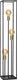 Lucide ruben - vloerlamp - 3xe27 - zwart
