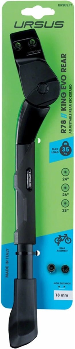 Ursus Standaard King Evo achtervork R18 zwart