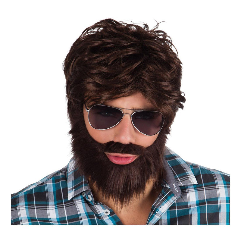 Load image into Gallery viewer, Boland pruik met baard en snor
