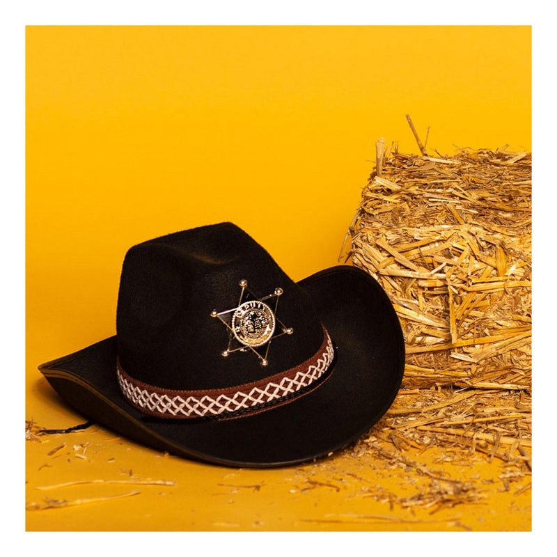 Load image into Gallery viewer, Boland kinderhoed sheriff zwart
