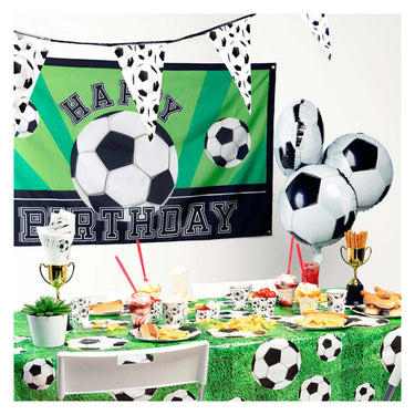 Boland vlag voetbal happy birthday, 150x90cm