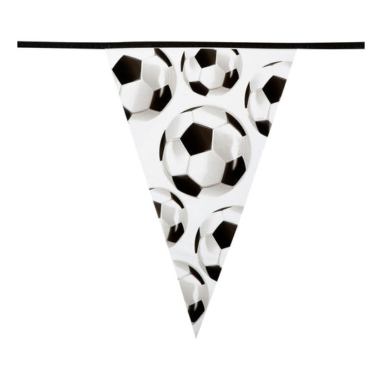 Boland vlaggenlijn voetbal puntvlaggen, 6mtr.