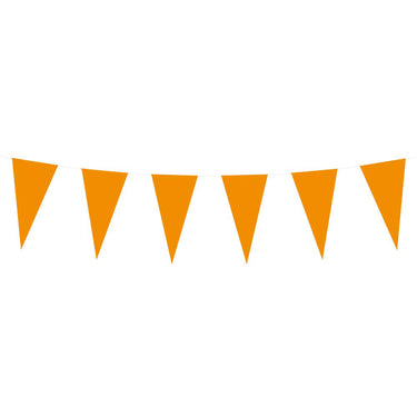 Boland papieren vlaggenlijn oranje, 10mtr.