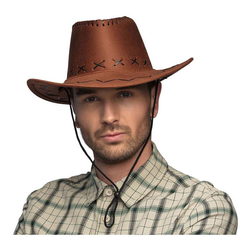 Load image into Gallery viewer, Boland hoed elroy bruin leer
