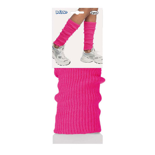 Boland beenwarmers basic neon roze