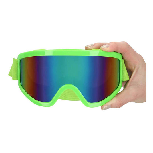 Boland party skibril neon groen