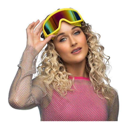 Boland party skibril neon geel
