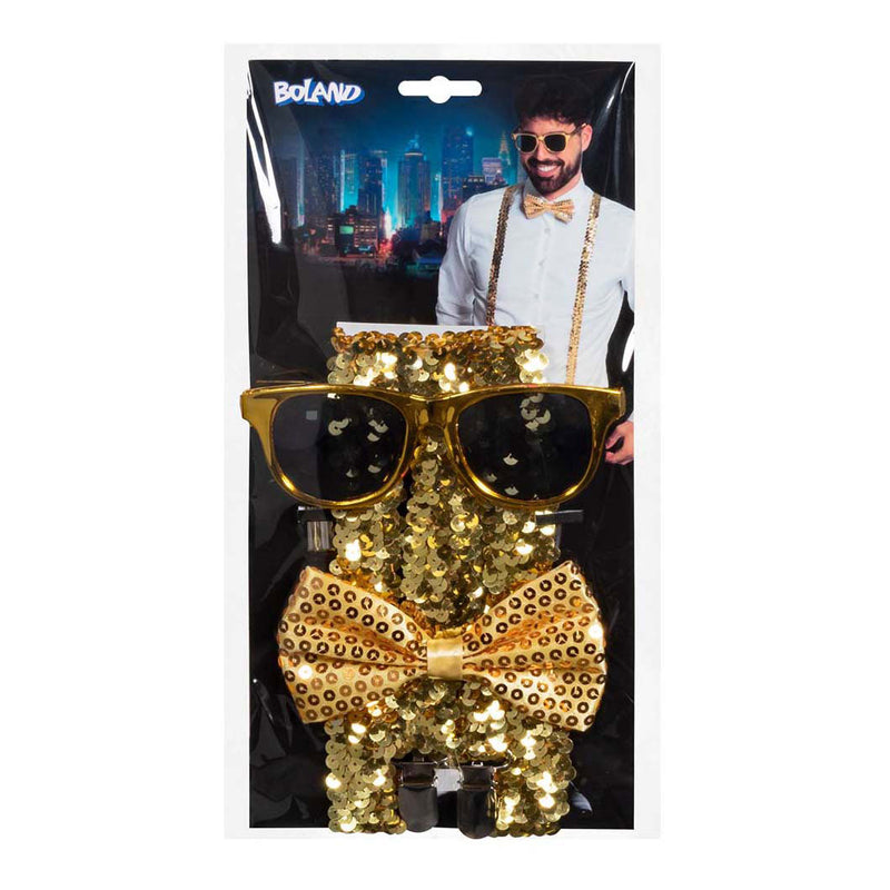 Load image into Gallery viewer, Boland accessoireset feestoutfit goud
