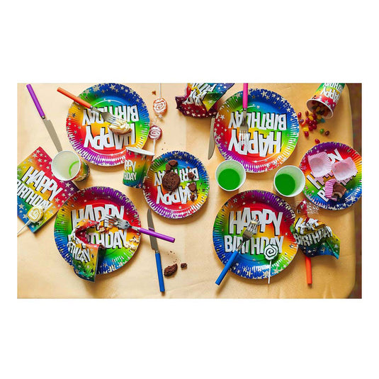 Boland papieren bekers happy birthday 210ml, 10st.