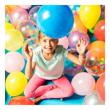 Boland confettiballonnen, 5st.