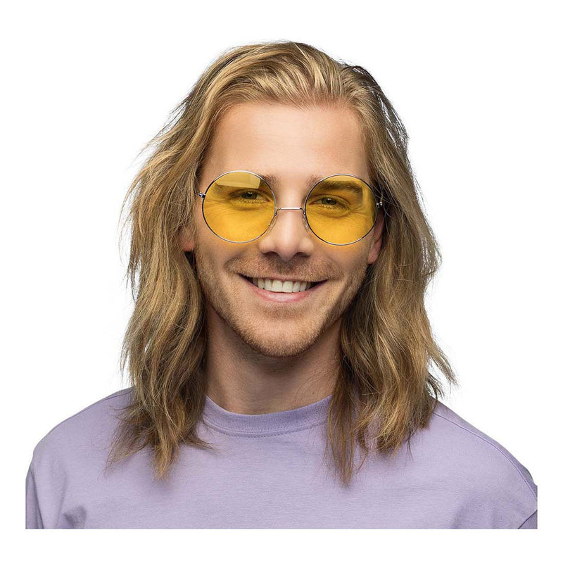 Load image into Gallery viewer, Boland partybril hippie xl geel
