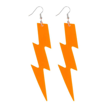 Boland oorbellen flash neon oranje