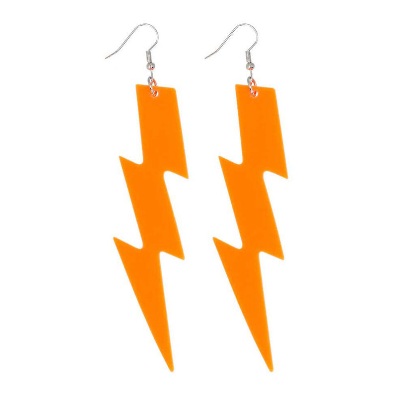 Load image into Gallery viewer, Boland oorbellen flash neon oranje
