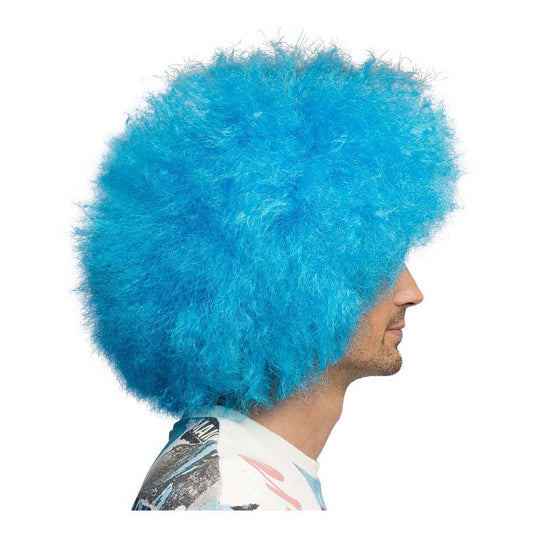 Boland pruik sugar neon blauw