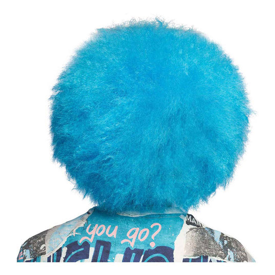 Boland pruik sugar neon blauw