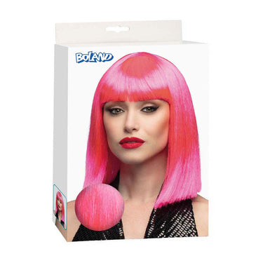Boland pruik dance neon roze