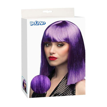 Boland pruik dance neon paars