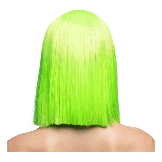 Boland pruik dance neon groen