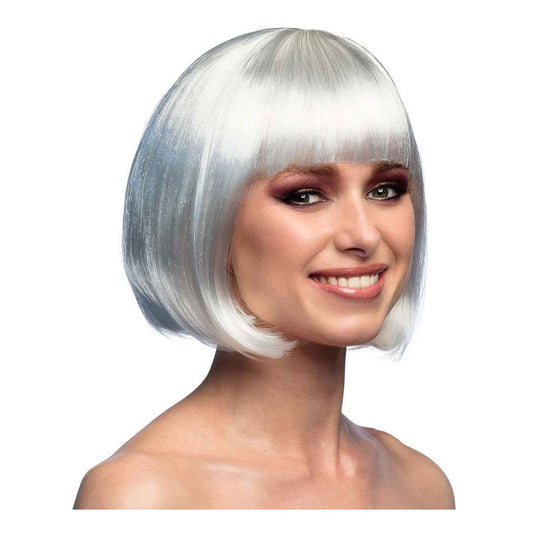 Boland pruik cabaret wit