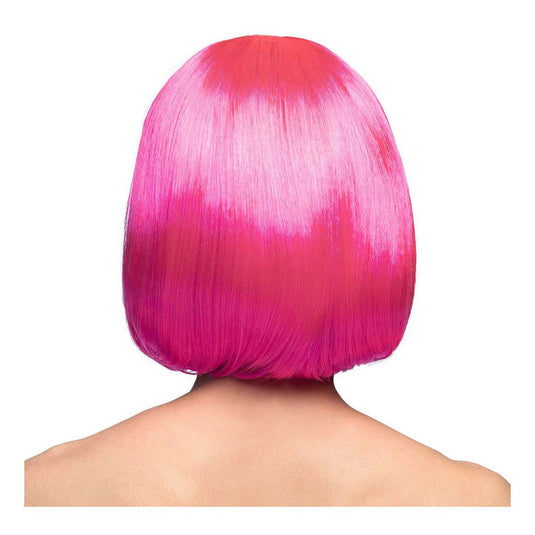 Boland pruik cabaret roze