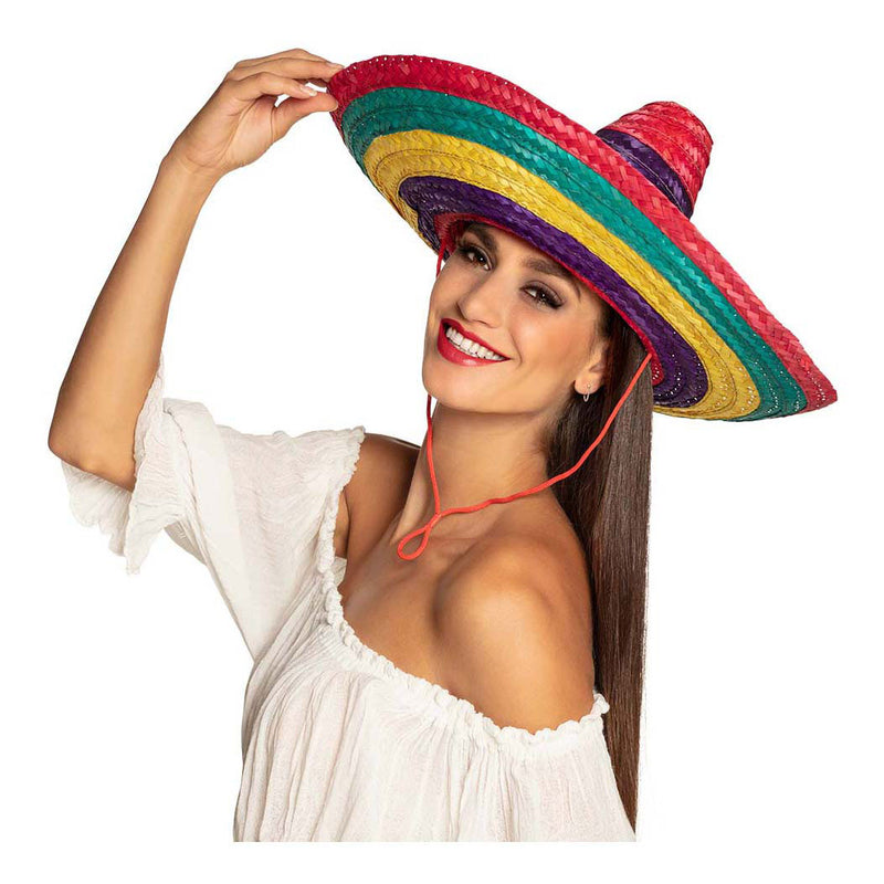 Load image into Gallery viewer, Boland gekleurde sombrero puebla, 49cm
