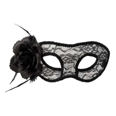 Boland kanten oogmasker mystique zwart