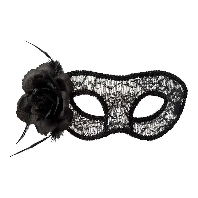 Load image into Gallery viewer, Boland kanten oogmasker mystique zwart
