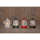 Anna's collection theepot led met beeld in glitterwater 13,5x10,5x4cm werkt op batterij 4 assorti