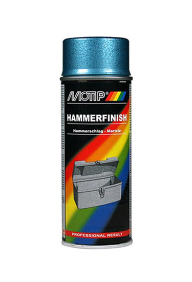 Motip 1051399 - hamerslag lak blauw spuitbus 400 ml | 1 stuks