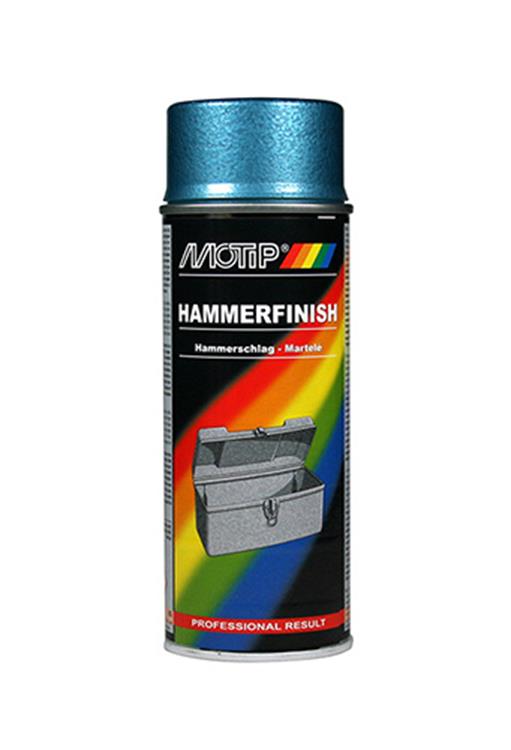 Motip 1051399 - hamerslag lak blauw spuitbus 400 ml | 1 stuks