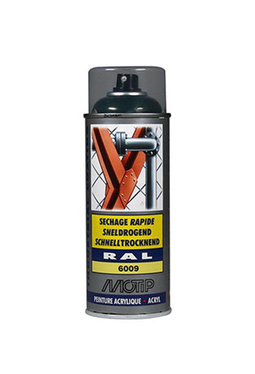 Motip 1051701 - ind. ral 6009 dennen groen spuitbus 400 ml | 2 stuks