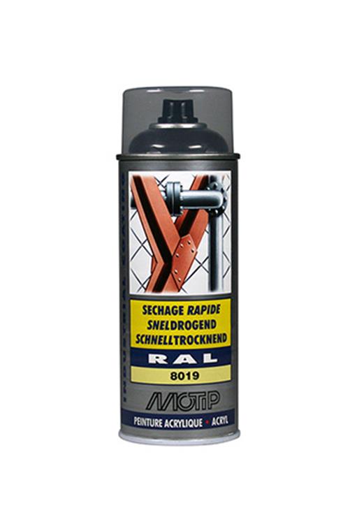 Motip 1051639 - ind. ral 8019 grijsbruin spuitbus 400 ml | 1 stuks