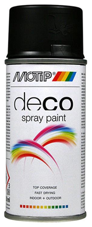 Motip 1051845 - sp. zijdeglans ral 9005 spuitbus 150 ml | 1 stuks