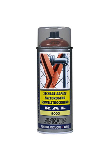 Motip 1051733 - ind. ral 8003 leem bruin spuitbus 400 ml | 1 stuks