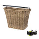 Basil Bremen Rattan Look KF - fietsmand - voorop - inclusief Basil KF stuurbochthouder - lichtbruin