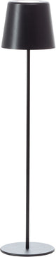 Brilliant kaami - buiten vloerlamp - led 4w - ø 18 cm - 350 lm - 3000k - 3-steps dimbaar - usb oplaadbaar - geheugenfunctie - ip44 - zwart
