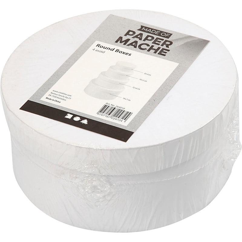 Load image into Gallery viewer, Creativ company ronde dozen van karton, 4 maten
