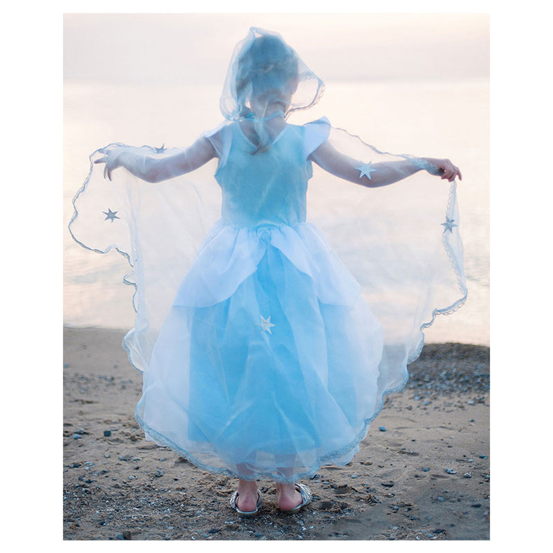 Load image into Gallery viewer, Great pretenders prinsessen cape lichtblauw, 3-4 jaar
