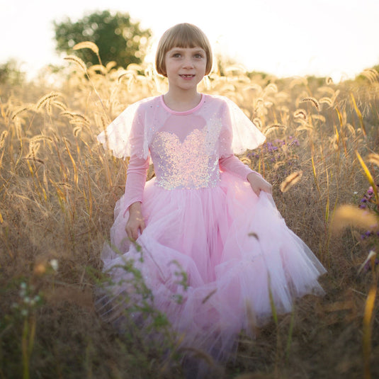 Great pretenders verkleedjurk prinses roze elegant, 7-8 jaar