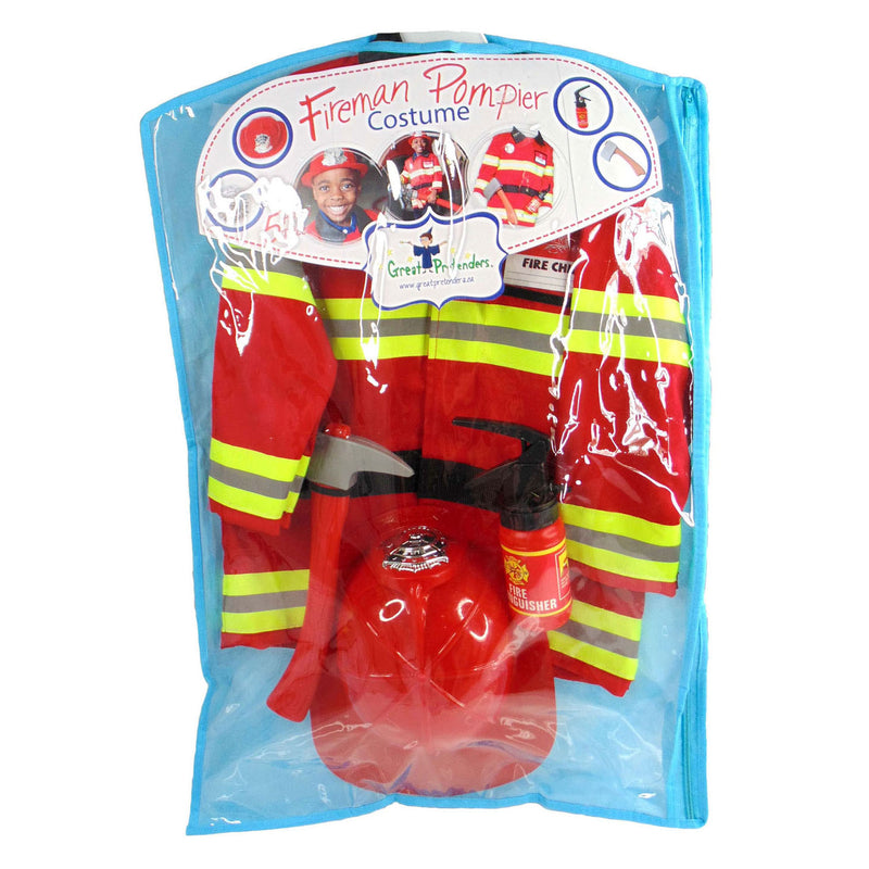 Load image into Gallery viewer, Great pretenders verkleedset brandweer, 3-4 jaar
