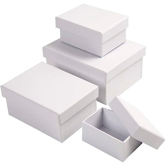 Creativ company https: www.cchobby.nl rechthoekige-dozen-afm-7-5x5x3-5-9-5x7x4-5-11-5x8-5x5-5-14x11x6-5-cm-wit-4-stuk-1-set