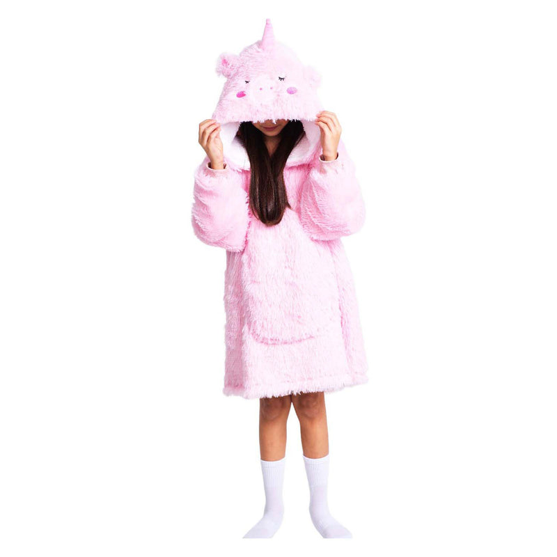 Load image into Gallery viewer, Noxxiez knuffel hoodie medium trui eenhoorn, kinderen tot 160cm
