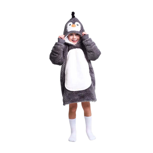 Noxxiez knuffel hoodie small trui pinguin, 3-6 jaar