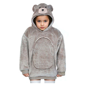 Noxxiez knuffel hoodie small trui beer, 3-6 jaar