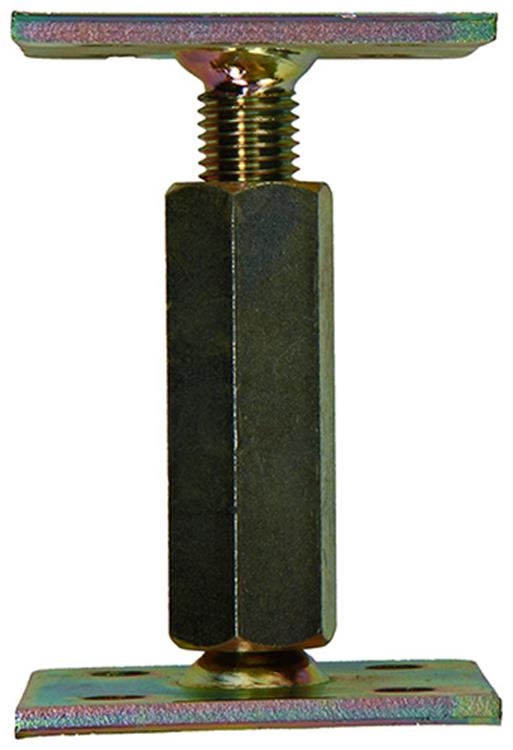 1056487 - paalhouder in hoogte verstelb.90 x 90 hoogte 100 - 170mm | 2 stuks