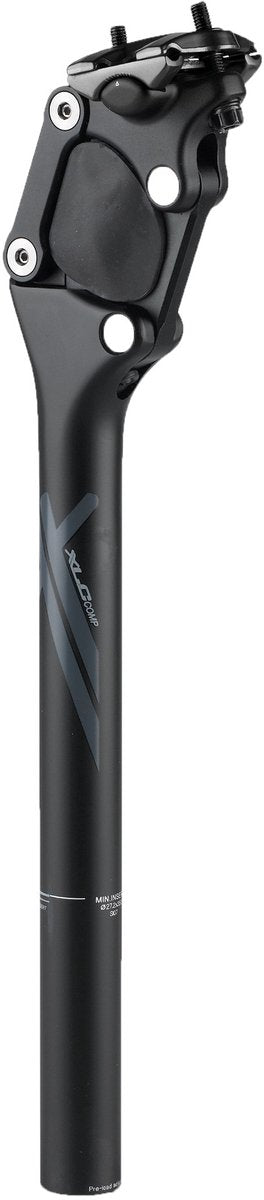 Xlc sp-s07 zadelpen - comp - verend - 30.9x350mm - aluminium - <70kg - zwart