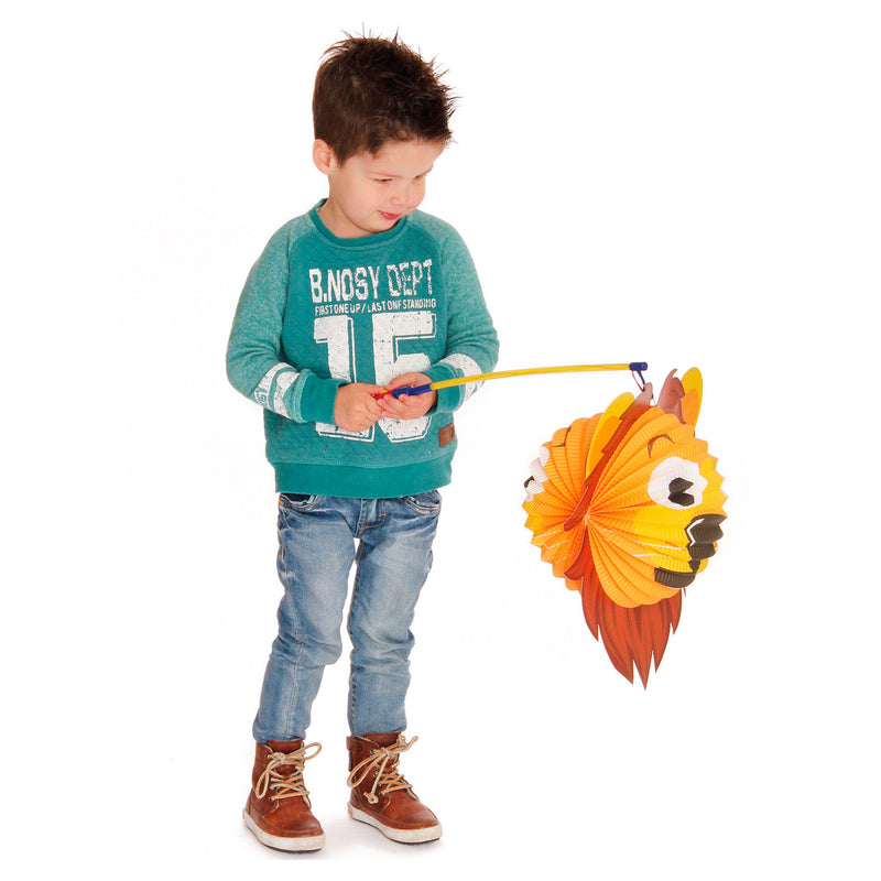 Load image into Gallery viewer, Haza witbaard lampionstok met licht, 40cm
